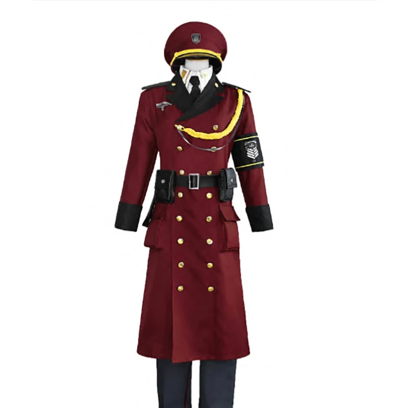 Commander Military Uniform Cosplay Costume Unisex with Hat Halloween Costumes