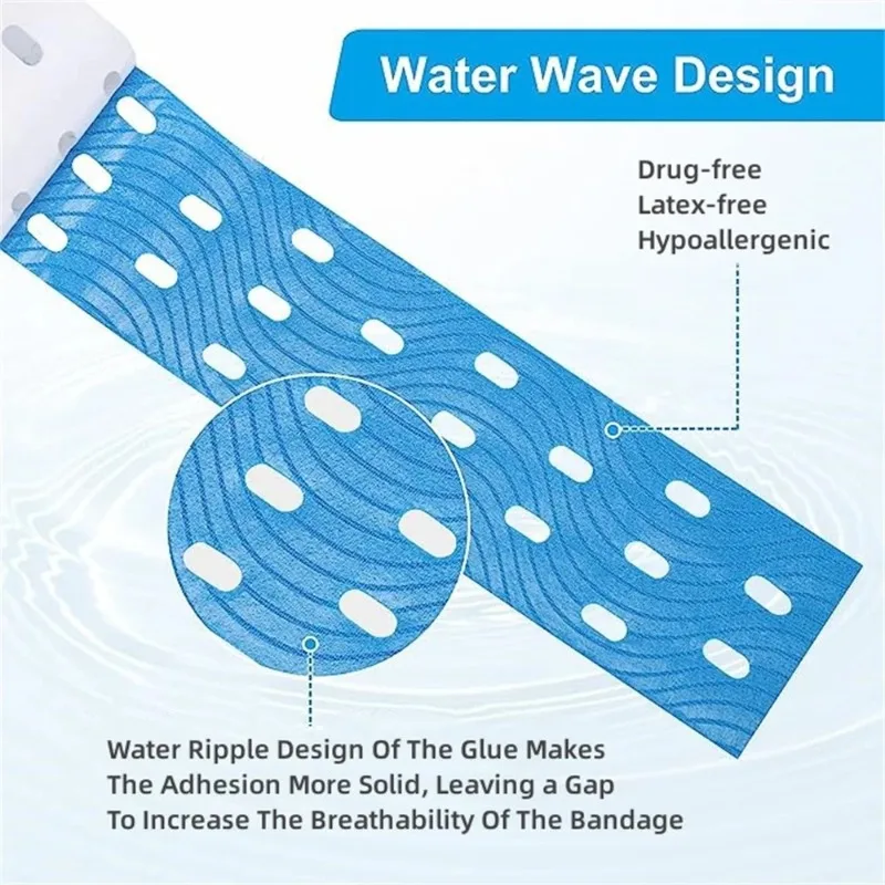 5cm Perforated Kinesiology Elastic Adhesive Tape Cotton Muscle Protection Athletes Breathable Gym Sports Glue Knee Protector