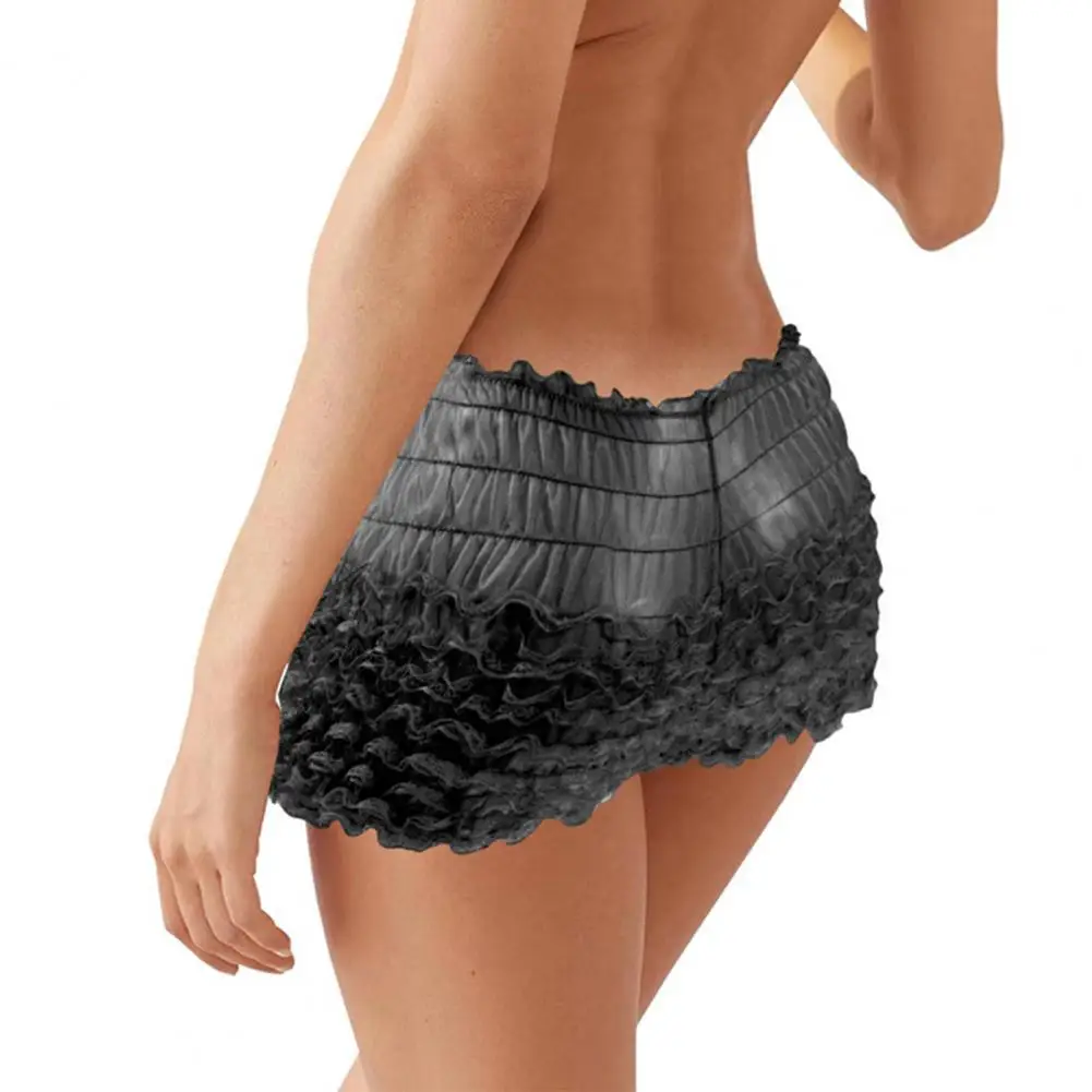 Men's High Waist Lace Panties with Bowknot