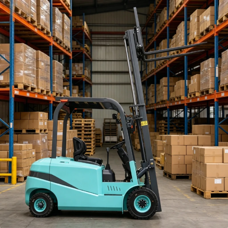 2.5 Ton Reinforced Frame Heavy Duty Electric Forklift Stone Hardware Factory High Weight Goods Transport Truck