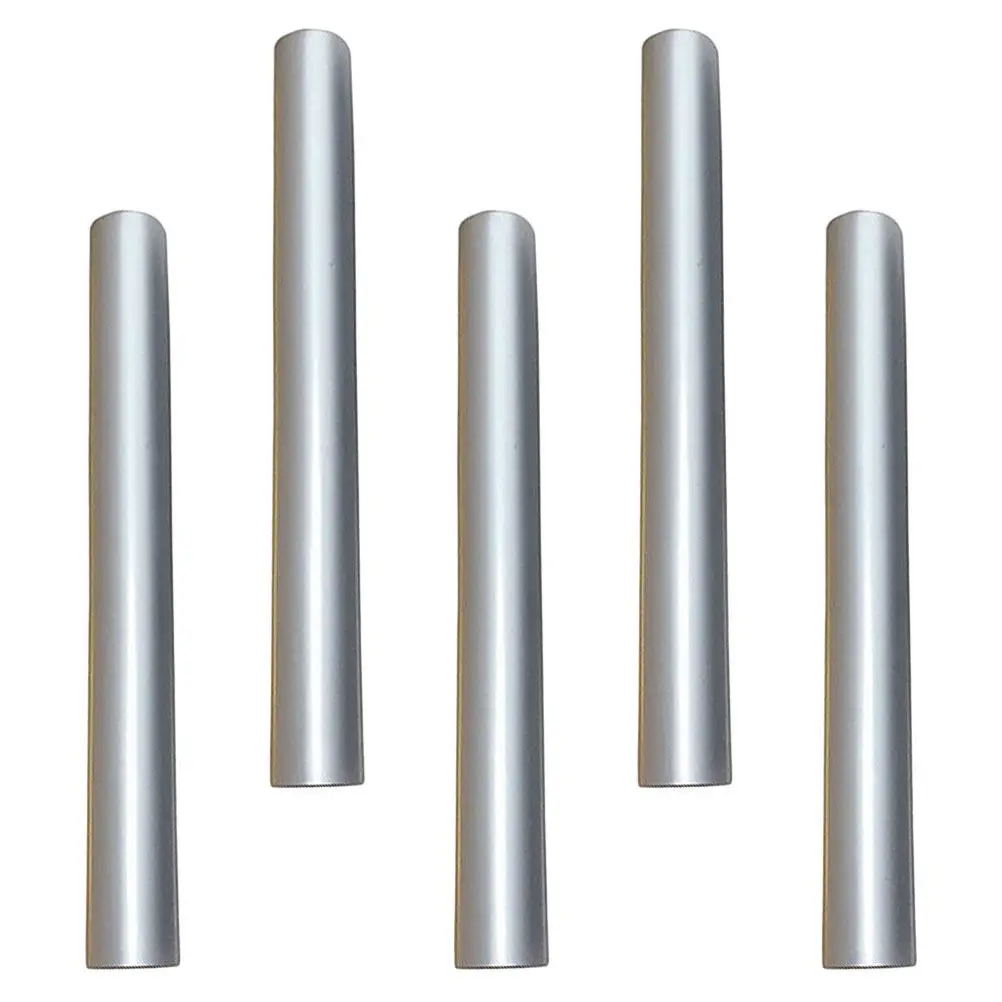 

5 шт. колпачков для ручек из цинкового сплава, металлические защитные колпачки для маникюрных кистей, светонепроницаемые декоративные накладки на ручки для ногтей