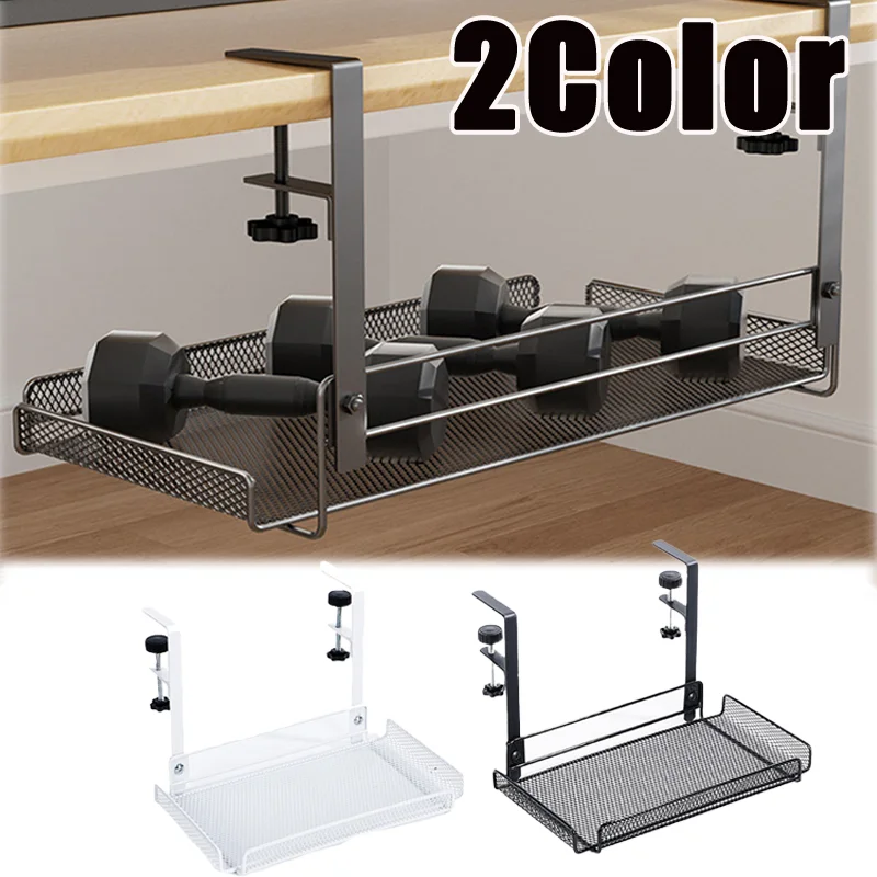 Under Desk Cable Management Tray No Drill Steel Desk Cable Organizers Wire Management Tray Cable Management Rack Storage Shelf