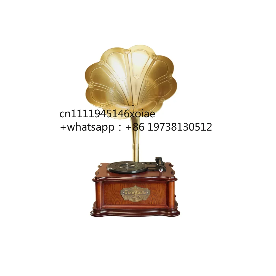Antique Gramophone with Loudspeakers Fashion Audio & Video Accessories with USB FM Line Output