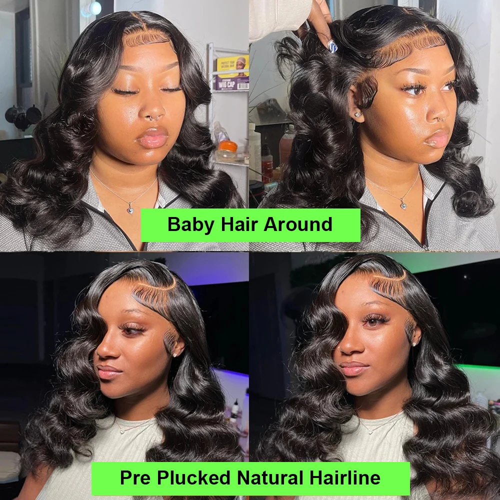 Wig Raw Hair without glue Wig short BOB Wig 13x4 Transparent Lace Brazilian Wigs in Promotion Wig Brazilian human Hair close Wig loop without glue 7x 5 Wig Lace close