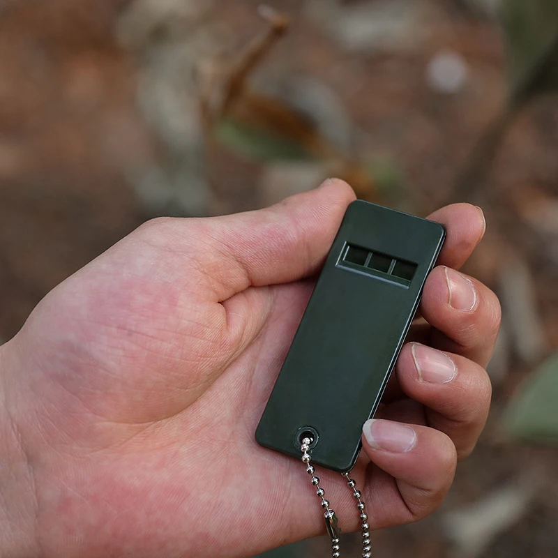 Outdoor Emergency Whistle Multi-audio Distress Whistle with Lanyard Key Chain Survival Whistle for Mountaineering Fishing Boats image 5
