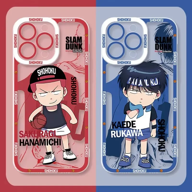 Slam Dunk Anime Phone Case For Xiaomi 13T 12T 11T 10T 14 13 12 11 Lite 5G NE POCO F6 X6 Pro X3 NFC X5 X4 GT F3 F4 F5 M6 M5S C65