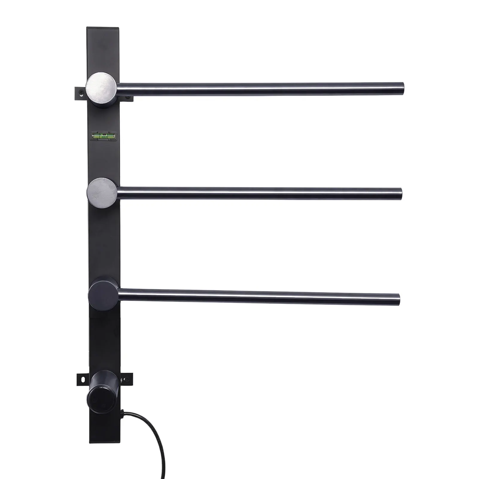 

3 Rods Mirror Light Wall Mounted Electric Towel Rack Warmer Stainless Steel Heated Towel Warmer Rack for Bathroom