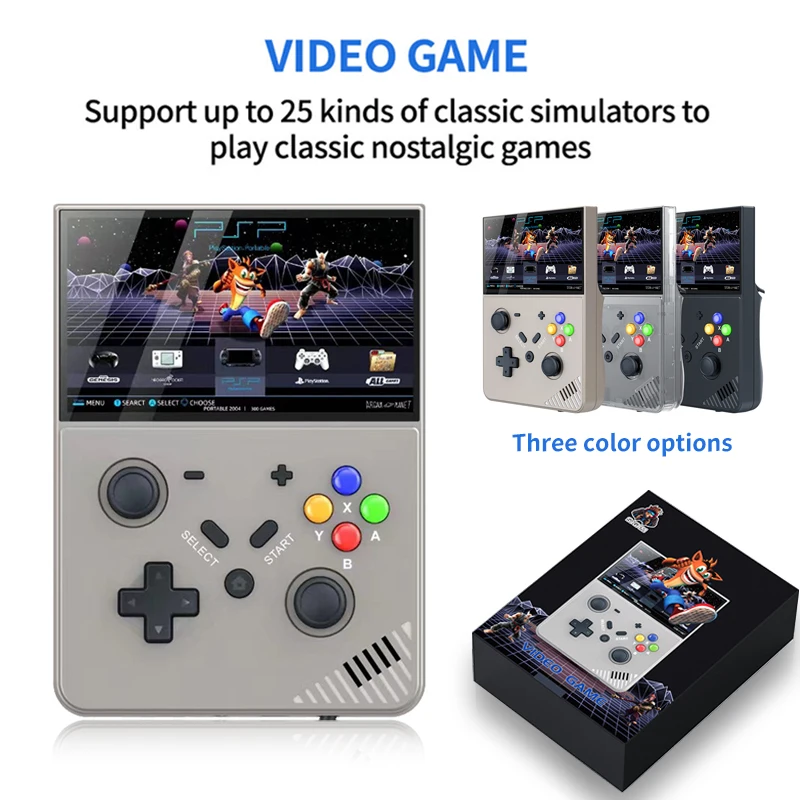 

R43 Retro Handheld Video Game Console HD 4.3 Inch LED Screen Portable Video Player 3D Home 4K Large PSP PS1 Games 29000+ Games