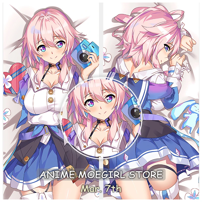 Honkai: Star Rail Mar. 7Th Dakimakura Anime Pillowcase Scaramouche Double-Sided Printed Throw Pillow Covers Custom Pillow Case