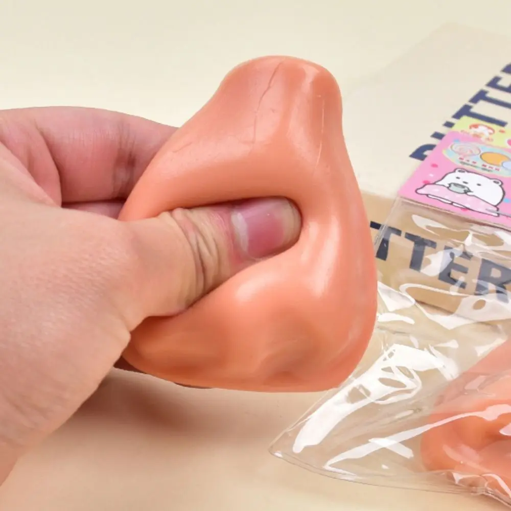 

Facial Features Model Nose Pinching Toy Simulation Realistic Simulated Nose Pinching Toy Solid Creative TPR Squeezing Toy