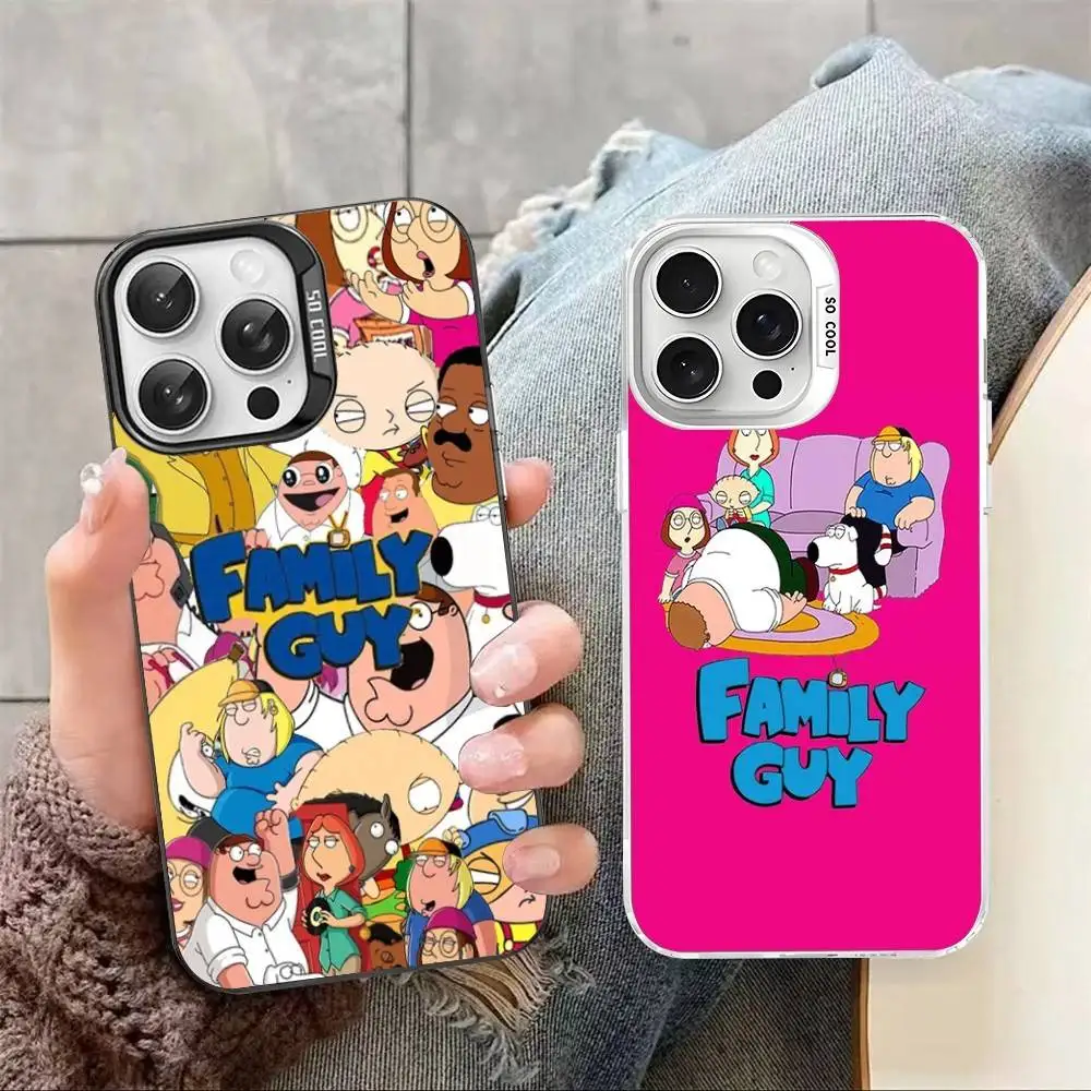 

F-Family Funny Guy Phone Case For IPhone 17 16 15 14 13 12 11 Pro MAX Matte Shockproof Back Anti Fall Matte Cover