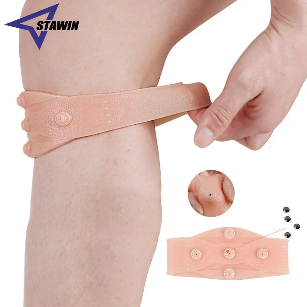 

1 Pcs Magnet Therapy Knee Strap, Leg Support Brace Hiking, Soccer, Basketball, Running, Tennis, Tendonitis, Volleyball & Squats