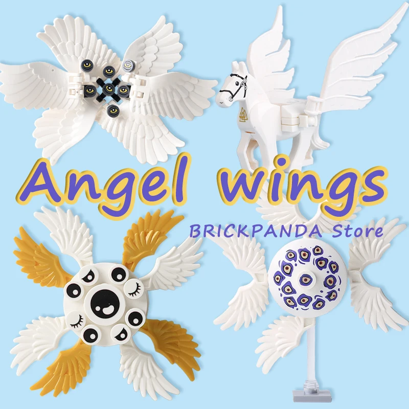 

Конструктор MOC, средневековый замок, крылья ангела, Набор фигурок города, лошади, крепления, фильмы с животными, часть оружия, друзья, игрушки, подарки