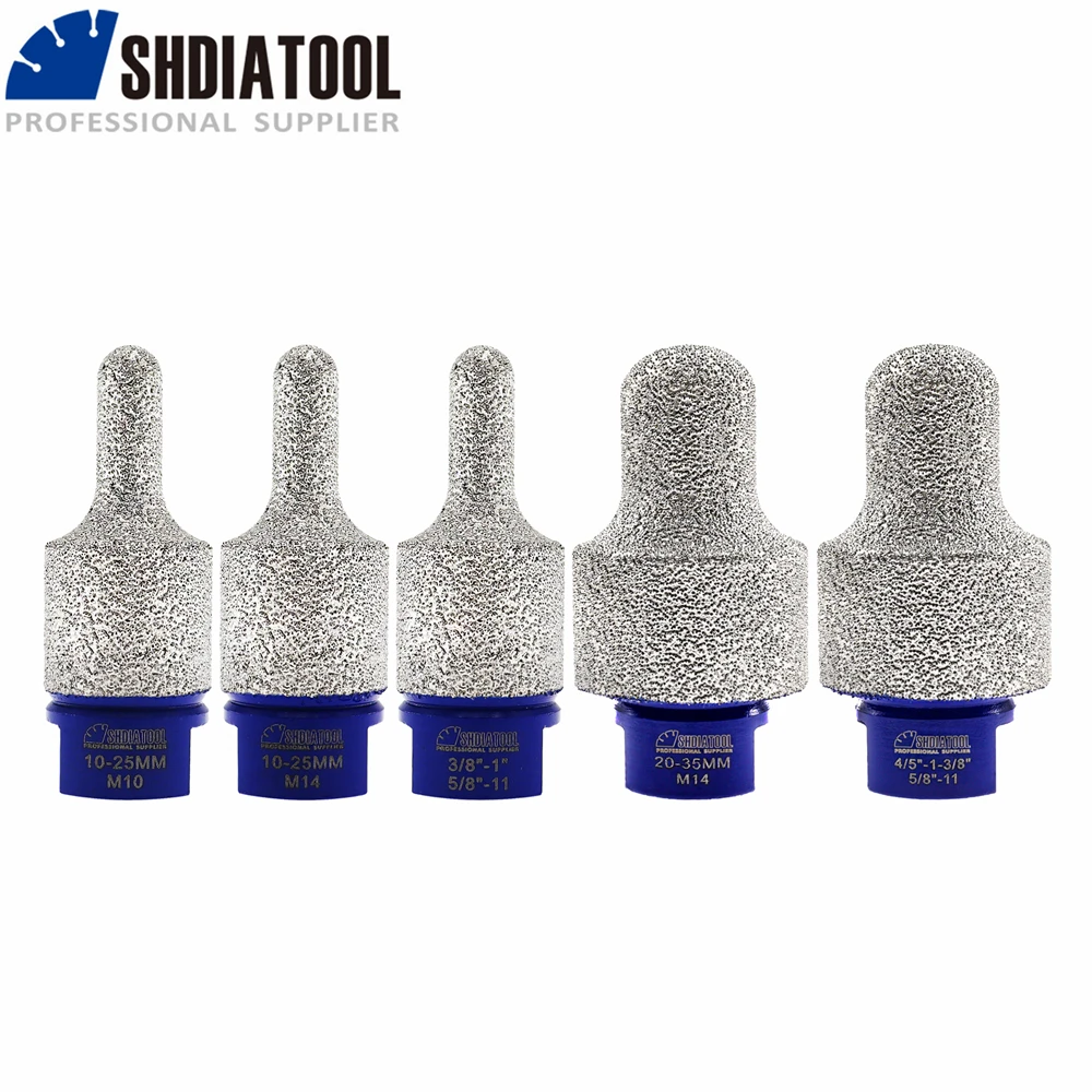 

SHDIATOOL Vacuum Brazed Diamond Drilling Milling Bits Enlarge Shape Round Bevel Existing Holes Porcelain Ceramic Marble Granite