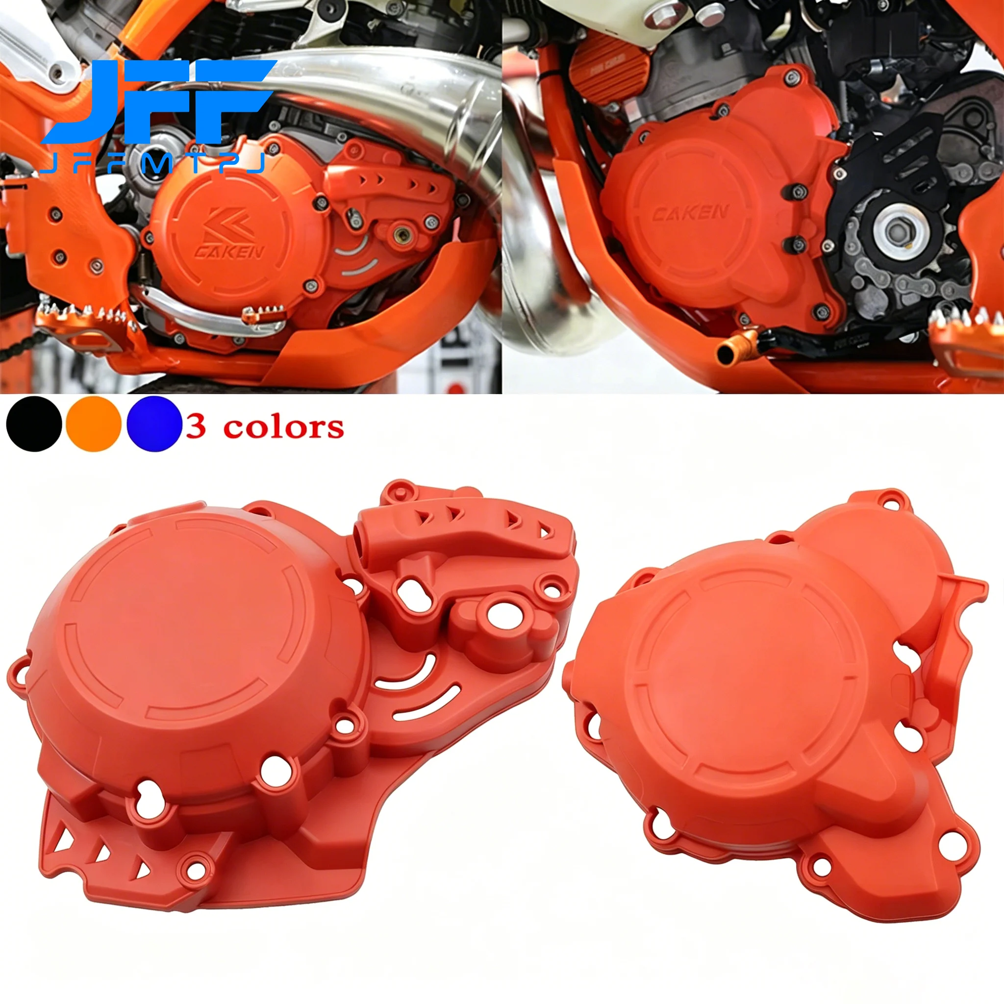 Motorcycle Engine Plastics Clutch Cover Ignition Protector Guard For Husqvarna TC250 TE250i TE300i For KTM EXC XC SX XCW 250 300