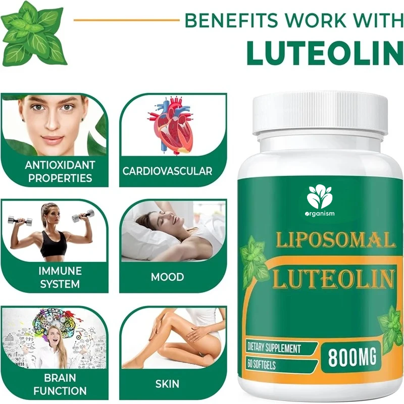 800mg Liposomal Lutein Supplement - Maximum Absorption, High Quality Antioxidant Supplement, 60 Soft Capsules