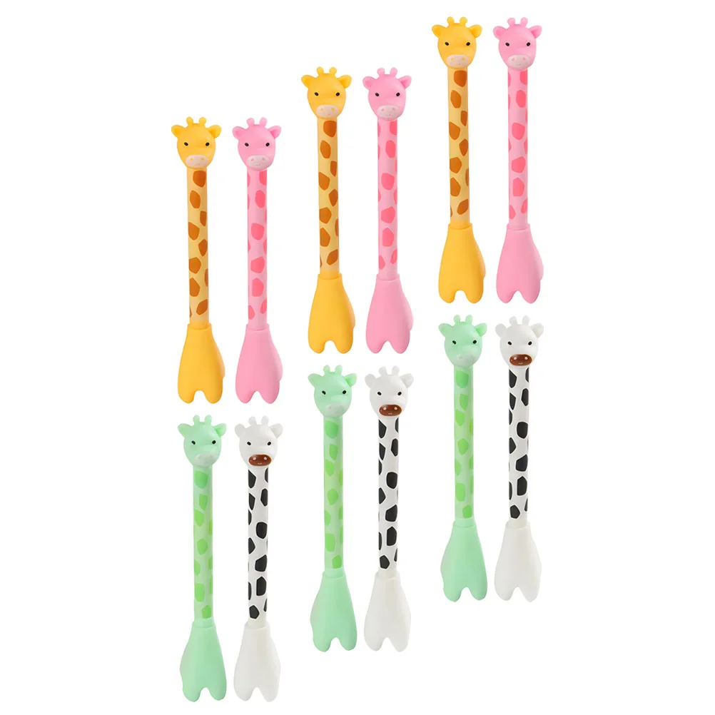 Imagem -04 - Giraffe Ballpoint Gel Pen para Estudantes Canetas de Assinatura Bonitos Prêmio Presentes Multiuso Escritório Bulk Writing 12 Pcs