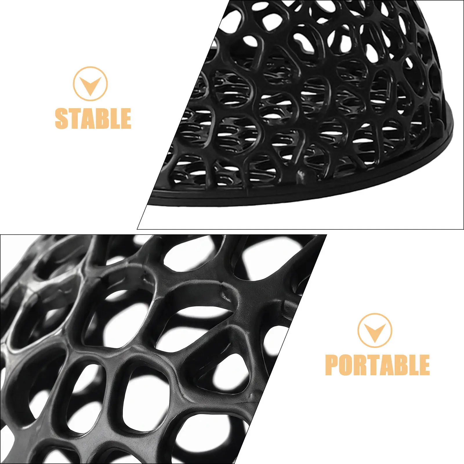 5Pcs Hollow Halfsphere Shrimp Hideout Cave Plastic Tunnel Shelter Aquarium Hideaway Fish Tank Habitat Ornament Aquatic Pets