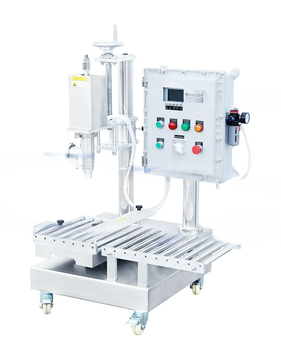 

Semi-automatic chemical barrel large flow weighing and explosion-proof liquid quantitative canning equipment