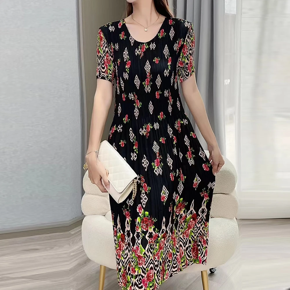 

Dress summer loose mother rayon skirt women women clothing dresses for women 2025 LOOSE FIT