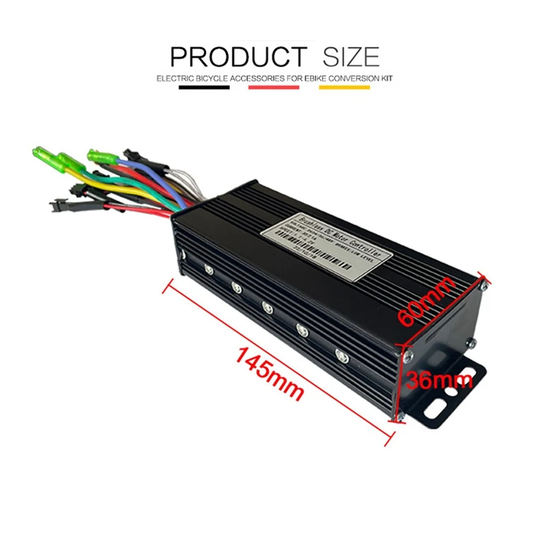 E-Bike Controller 24V36V48V-30A Sinewave Squarewave Controller For 36V750W 1000W 48V750W 1000W Brushless Motors