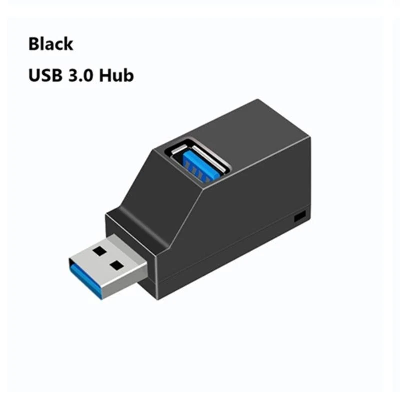 3 порта USB Hub USB3.0 Дисковый считыватель маленький USB Extender идеально подходит для считывателей карт Клавиатуры и камеры