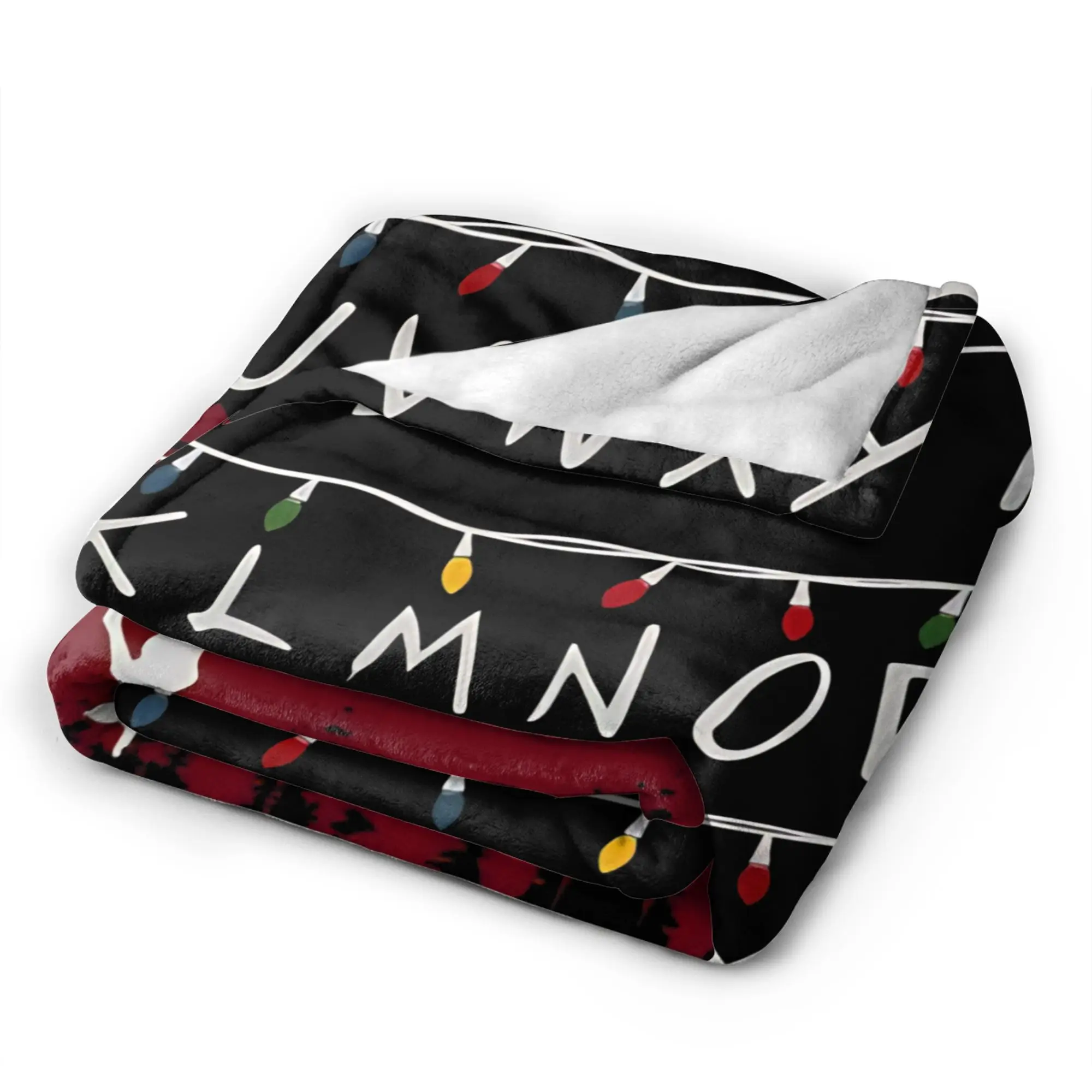 Christmas Things lights Warm Blanket  Fashion Travel Office Throw Blanket Couch Chair Flannel Bedspread Sofa Bed Cover