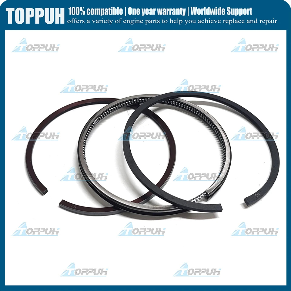 STD 1 Cylinder V1502 76mm Piston Ring For Kubota V1502 D1102, V1502, L225, L3202, Engine 15221-21050