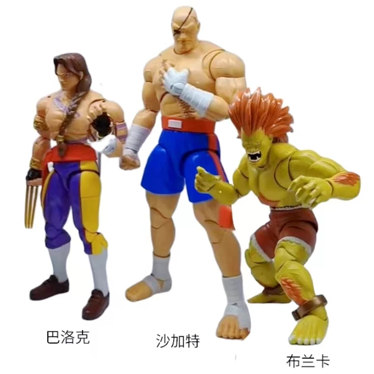 Jada Toys Street Fighter Blanka Sagat Vega Wave 4 1/12 Anime Action Figure Collection Model Statue Doll Kid Toy Birthday Gifts