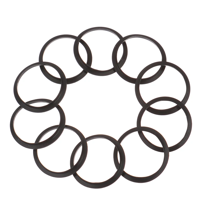 

10Pcs Food‑Grade Black Silicone O‑Ring Rubber Gasket Seals for Reusable Stainless Steel Coffee Capsules