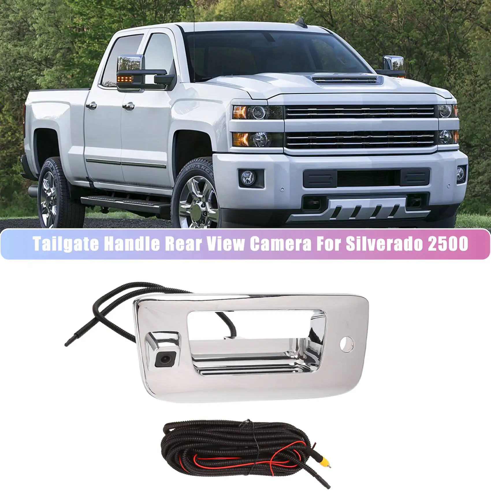 Car Tailgate Handle Rear View Camera Backup Camera for Chevy Silverado 2500 22755304 590083