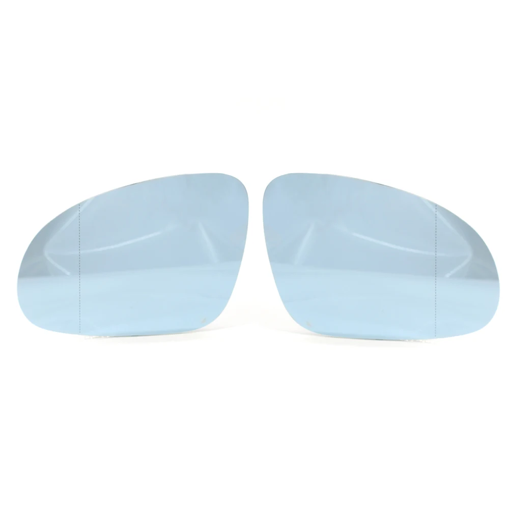 For Golf 5 MK5 Jetta Passat B6 B5.5 2006-2009 Left Right Car Heated Mirror Blue White Glass Lens Replacement 3C0857521 3C0857522