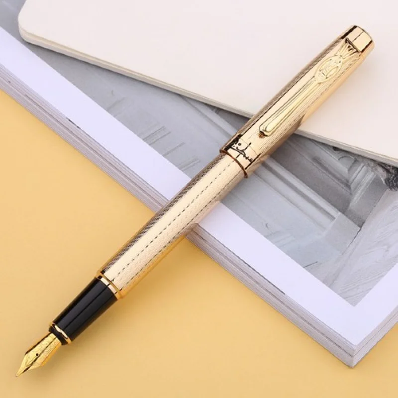 

A+ Picasso 933 Avignon Advanced Fountain Pen 22KGP Fine Nib , Noble Golden Gift Pen
