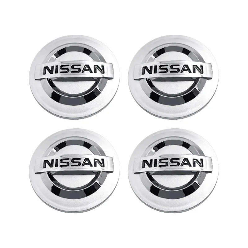 4pcs 54mm 60mm Car Logo Wheel Center Cap Hub Covers Badge For Nissan Qashqai Trail Tiida Teana Skyline Juke X-trail Almera Rogue