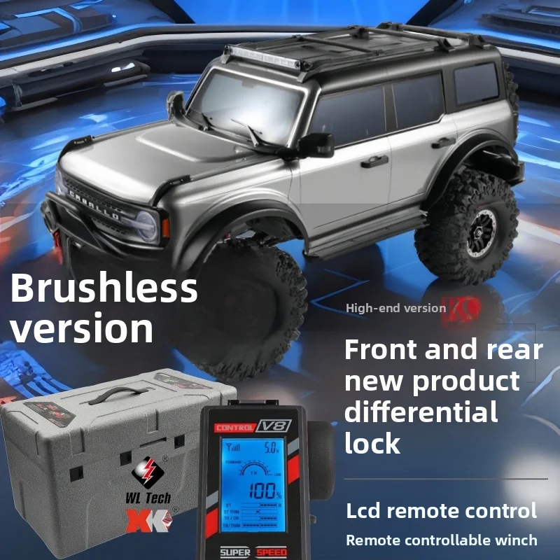 NEW WLtoys 104006 Pro Brushless Remote Control off-road Vehicle Professional RC Mountaineering Vehicle 1/10 RTR Wrangler model