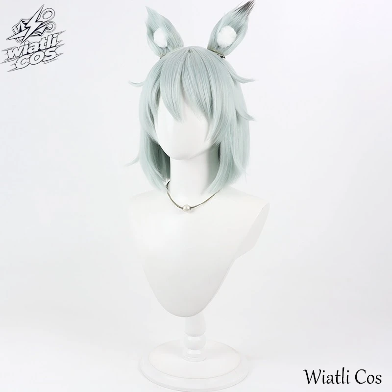 Chainsmoker Cat Yani Neko Satou Yuko Cosplay Wig With Ears Tail Adult Women Men Halloween Roleplay view 2