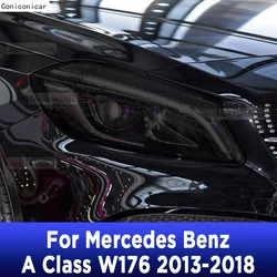Car Headlight Tint Anti-Scratch Protective Front Lamp Film TPU Stickers For Mercedes Benz A Class W176 2013-2018 Accessories