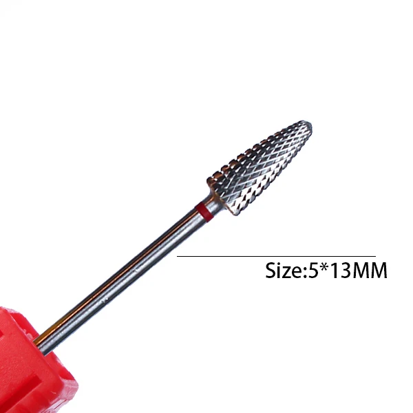 1pc Hartmetall Wolfram Nagel Bohrer Drehen Grat Fräsen Nagel Cutter Bits Bohrmaschine Maschine Für Maniküre Pediküre Werkzeuge