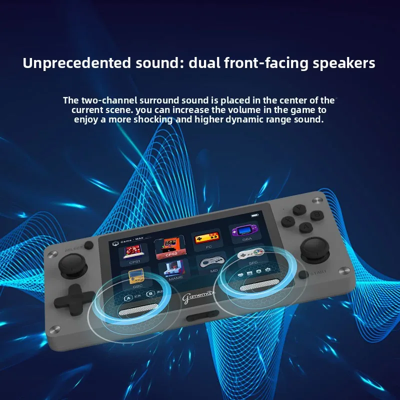 وحدة تحكم ألعاب فيديو صغيرة محمولة من Retro Determiner، لعبة كلاسيكية لاحقًا، شاشة HD IPS مقاس 4.0 بوصة، أكثر من 5000 لعبة، 12 محاكيات، A390، #2