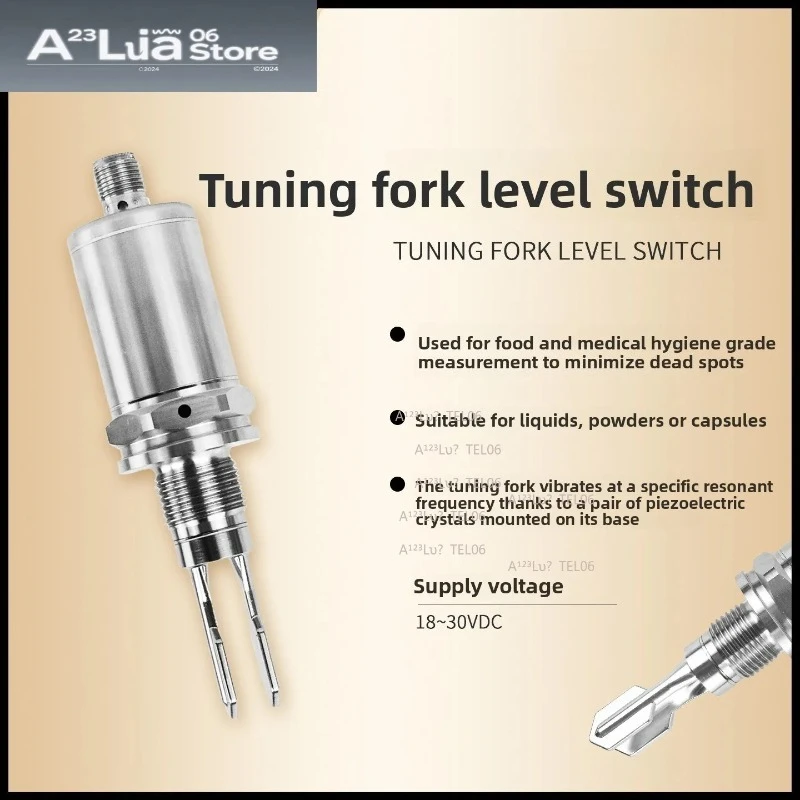 Tuning Fork Level Switch Liquid Powder Water Oil Level Sensor for Tank Material Measurement flag pole