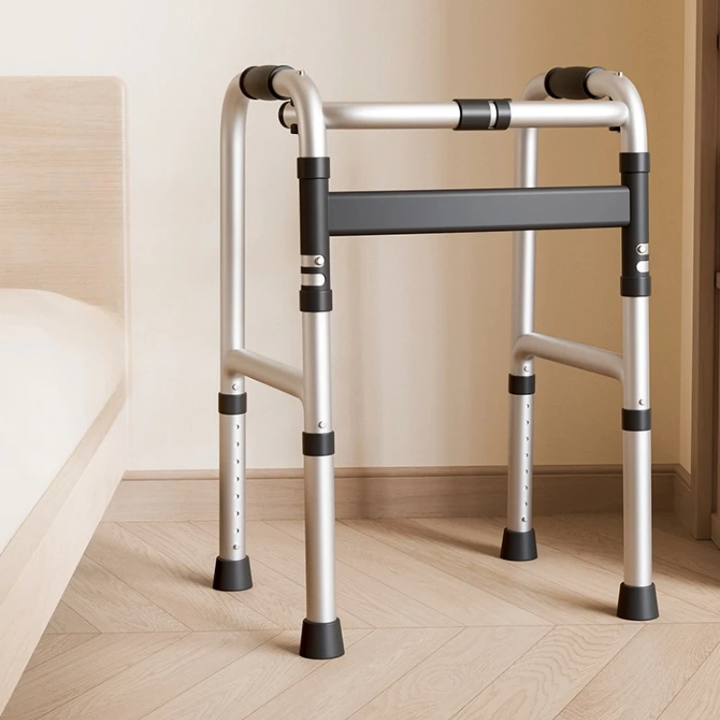Elderly Walker with Seat, Mobility Rollator Walkers for Elderly Adjustable Walking Aid Cane, Rehabilitation Support for Seniors