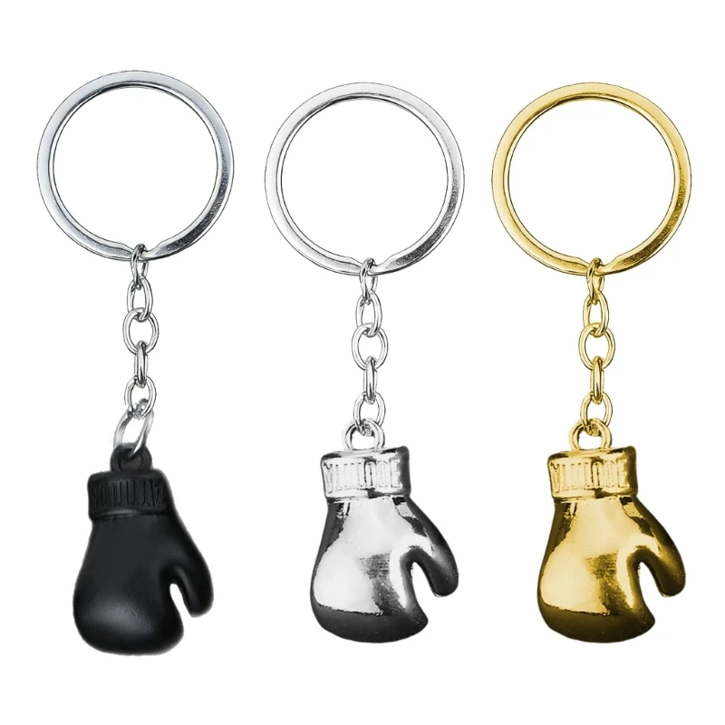 367C Trendy Alloy Boxing Glove Keychain With Vibrant Color Great For Personalizing Accessories Sports Enthusiasts Gift