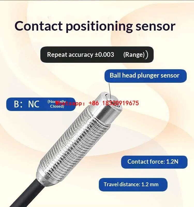 CNC CSM8RB h-precision sensor detects product bumps, indexing rotating bodies, grooves, cuts, counting, film thickness, etc.