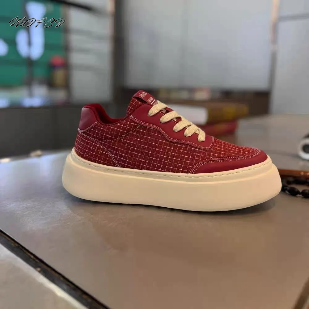 

Кроссовки, повседневные мужские дизайнерские туфли на мягкой подошве, модные туфли из кожи из микрофибры, дышащие туфли на платформе с увеличенной высотой