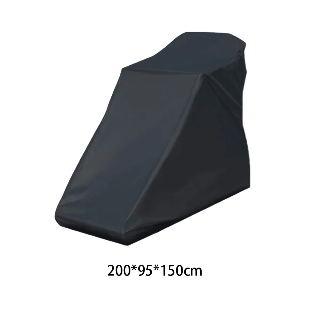 غطاء حماية لجهاز المشي قابل لإعادة الاستخدام ومتين من قماش أكسفورد سهل التنظيف في الوقت التالي جهاز المشي باللون الأسود 200*95*150 سم
