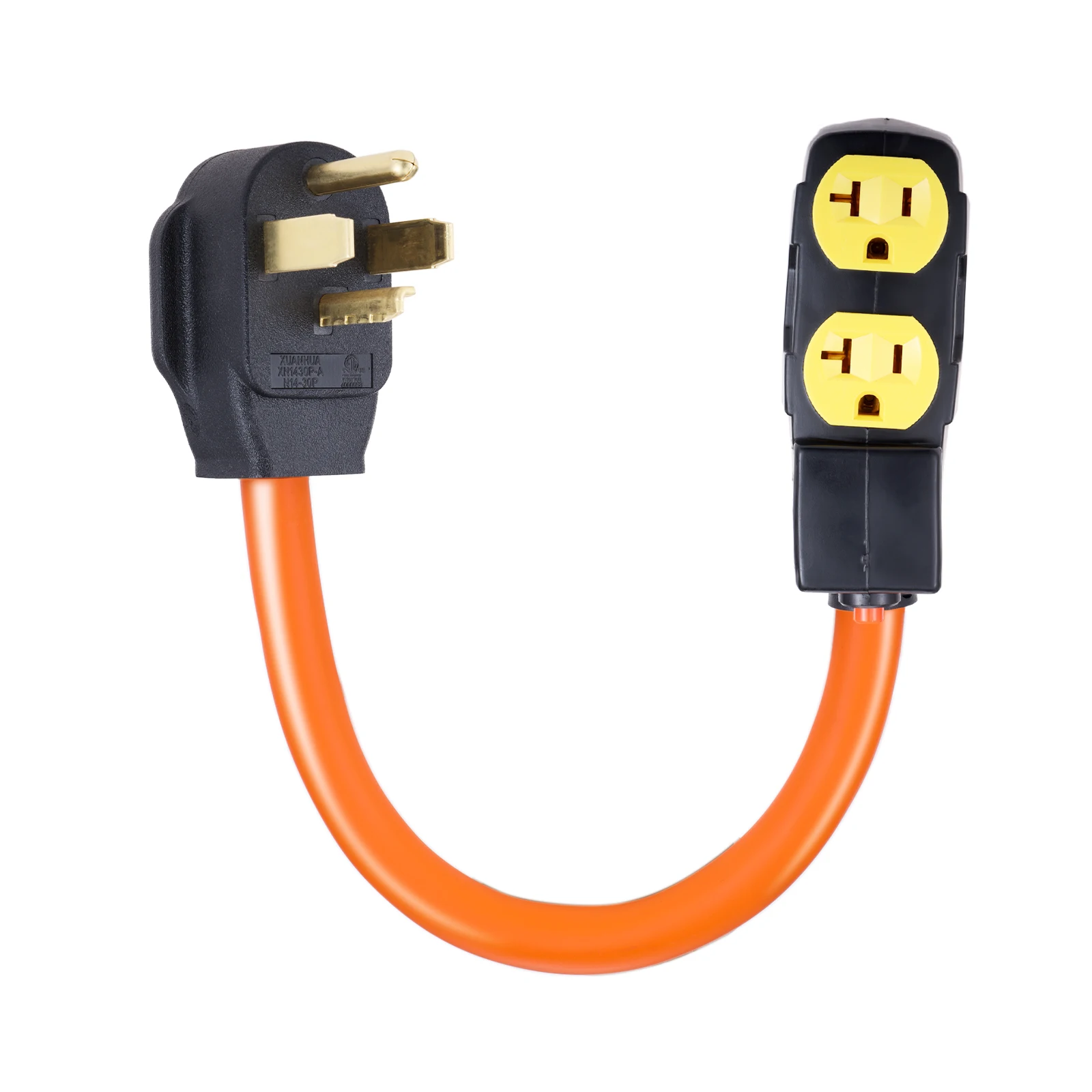 1個-15フィート-30アンペアから20アンペア-nema-14-30から4x-5-15r-5-20r-家庭用コンセントアダプターコード-nema-14-30pから4x-5-15r-5-20r-アダプターコード