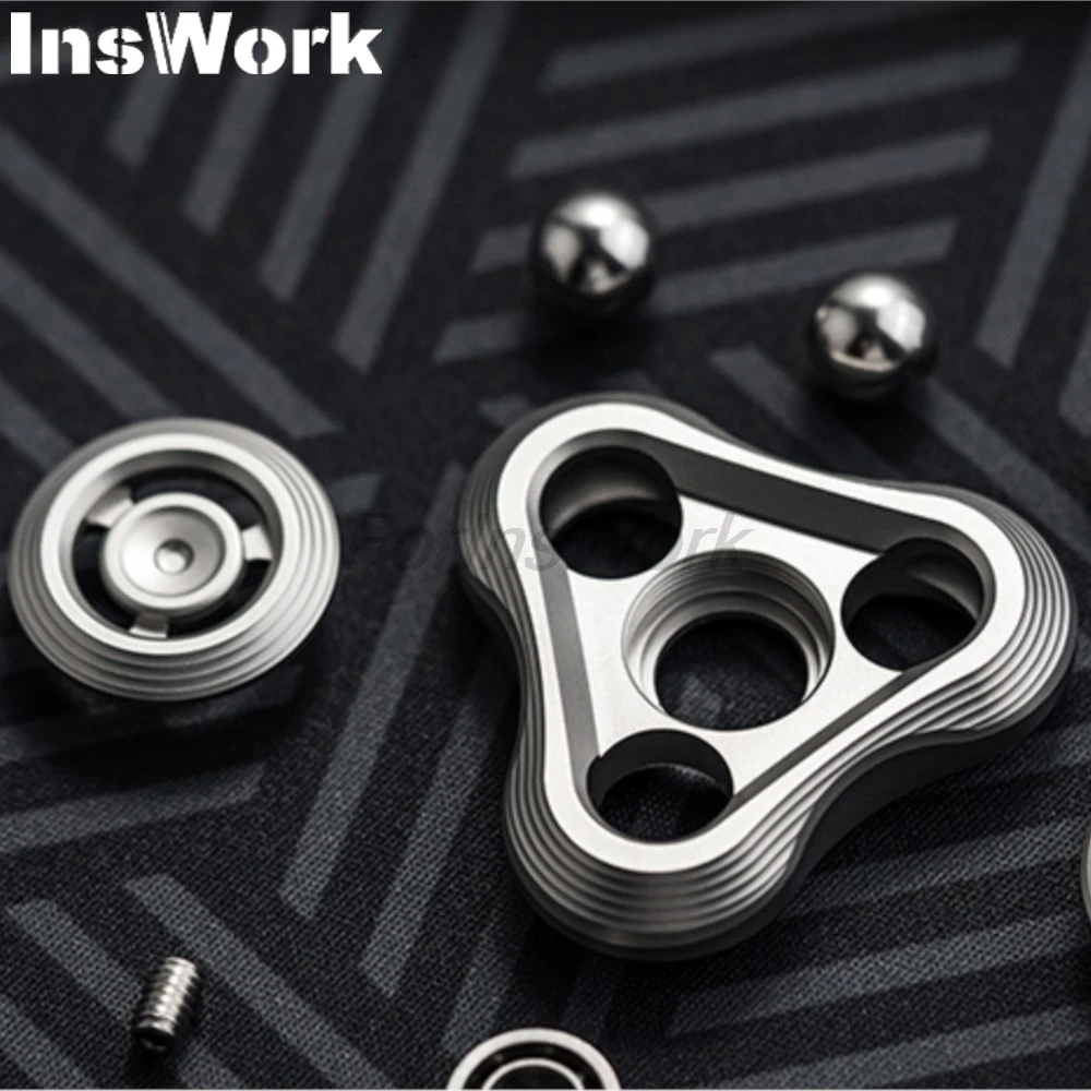 WANWU EDC Shockwave-Spinner de Metal para niños, juguete de escritorio, cuentas para manualidades