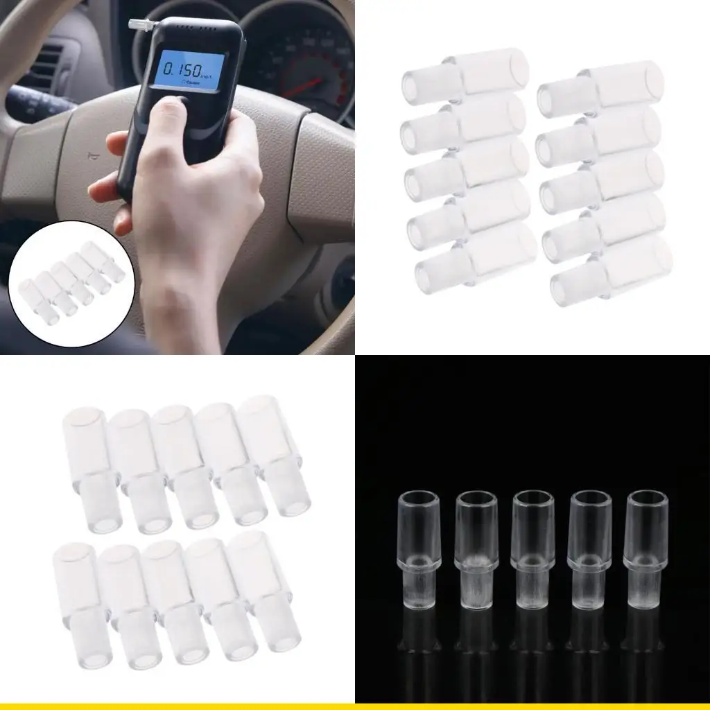 SZCH 50PCS Breathalyzer Mouthpieces Universal Fit Expendable Liquor Test Mouthpiece Suitable for Various Ethanol Testersx