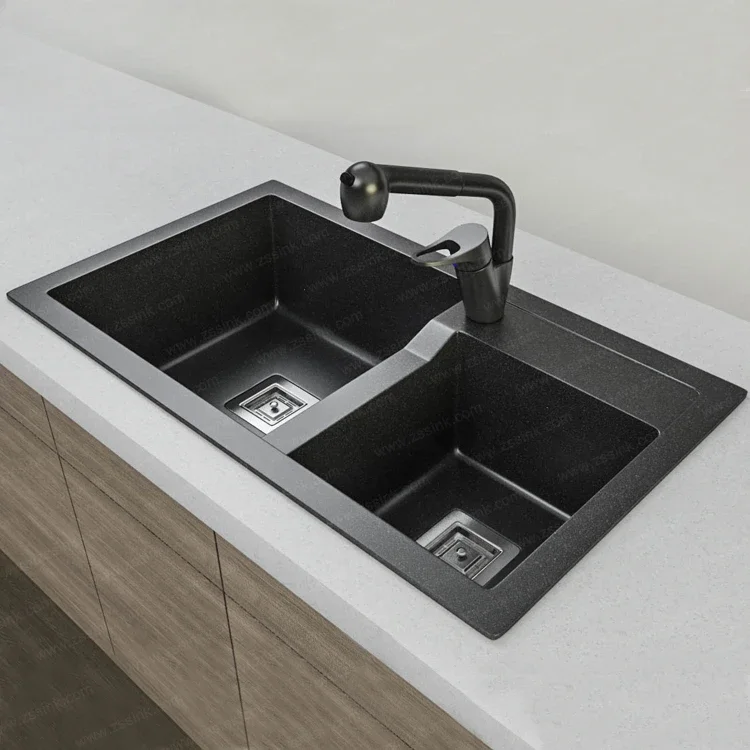 Best Quality Double Bowl Granite Home Kitchen Sink