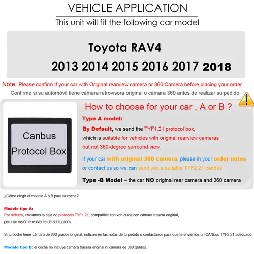 Imagen 2 del producto Radio de coche JIUYIN de 10,1 pulgadas para Toyota RAV4 2012-2018, CarPlay inalámbrico, Android, reproductor estéreo de Audio con navegación GPS multimedia